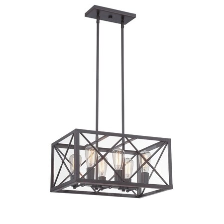 Designers Fountain High Line 6-Light Satin Bronze Interior Incandescent Chandelier 87386-SB